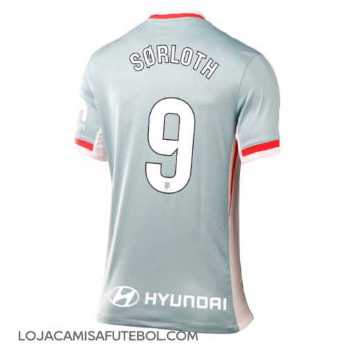 Camisa de Futebol Atletico Madrid Alexander Sorloth #9 Equipamento Secundário Mulheres 2024-25 Manga Curta